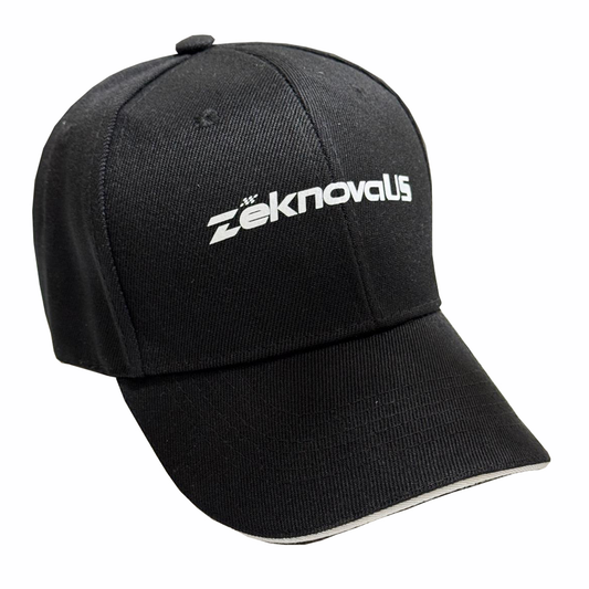 Black ZeknovaUS Hat w/ WhiteFront Brim
