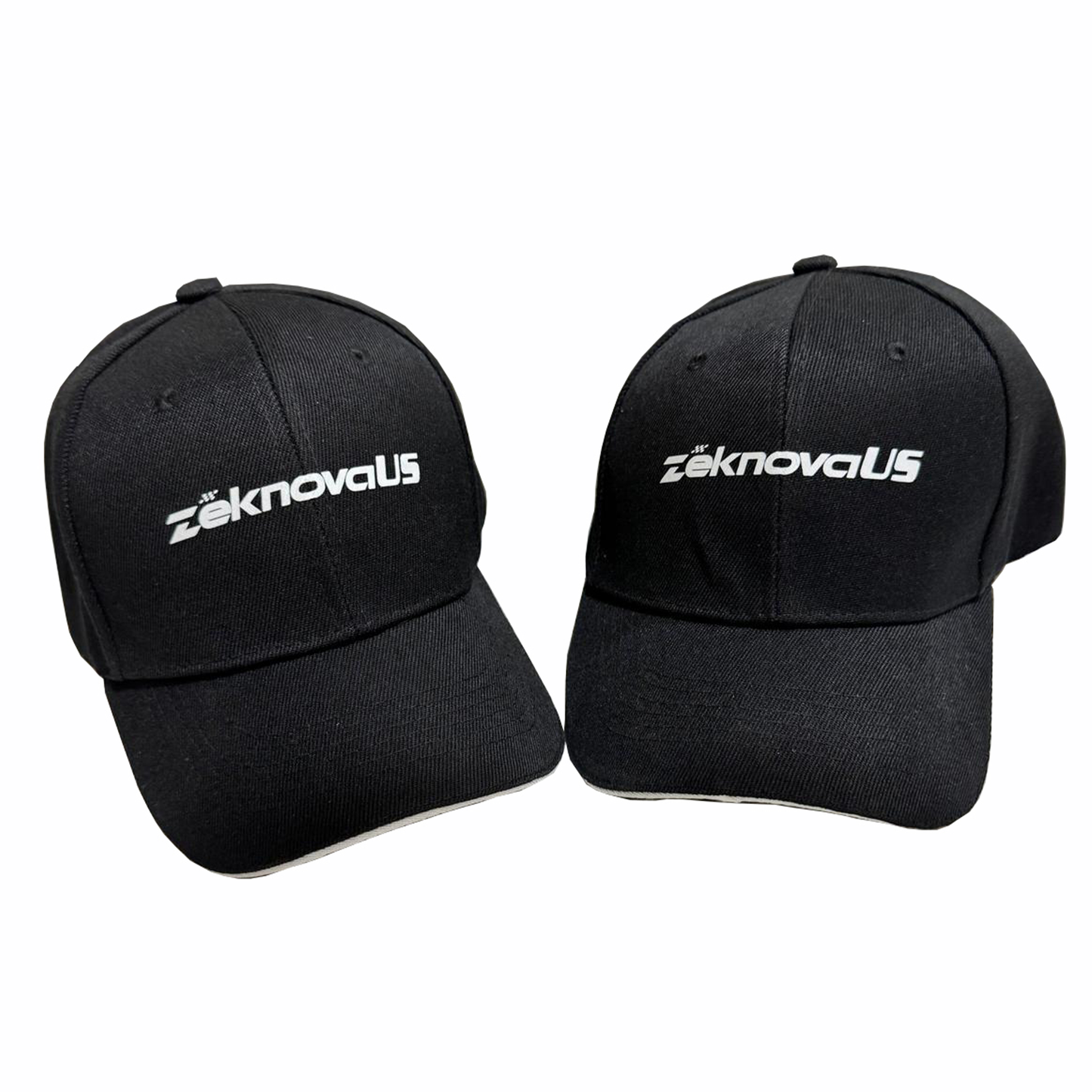 Black ZeknovaUS Hat w/ WhiteFront Brim