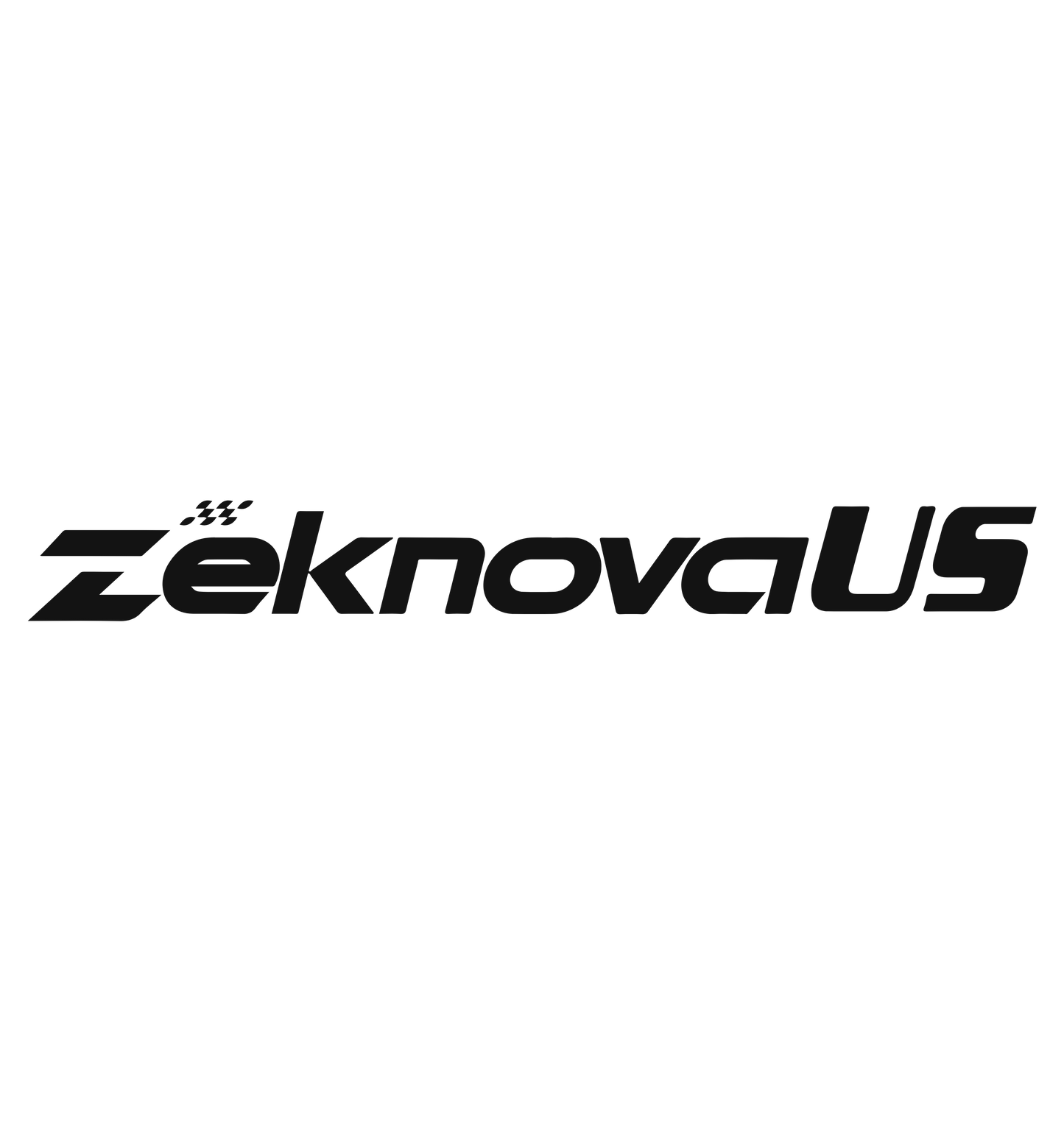 Zeknova Vinyl Sticker – 12" Silver (4-Pack)