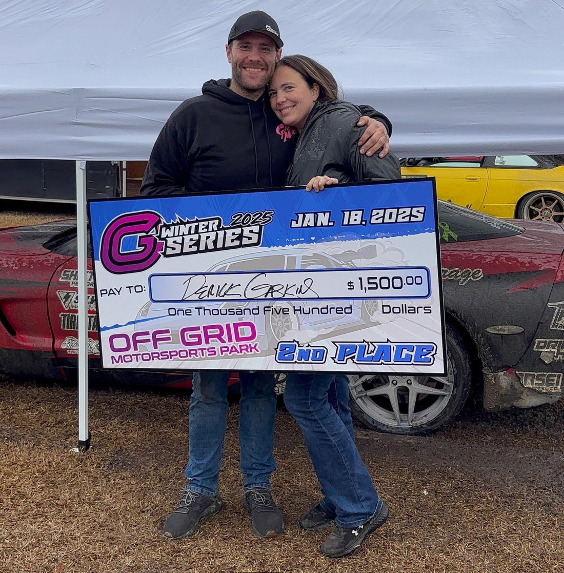 Derick Gaskins Secures 2nd Place at Off Grid Winter Drift Series 2025 with Zeknova Tires